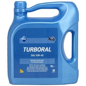 Моторна олива Turboral 10W-40, 5 л (15BCD5) - (95528256, 95517359, 6000620027) ARAL 15F45C