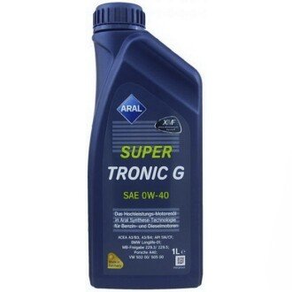 Моторна олива SuperTronic G 0W-40, 1 л (15A8AE) - ARAL 15F45D