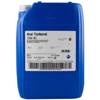 Моторное масло Turboral 10W-40, 20 л (15BCD2) - ARAL 22003