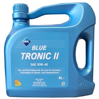Фото 2 - Моторное масло ARAL BLUETRONIC II 10W40 4L (BLUETRONICII10W404L)