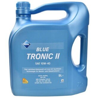Фото 2 - Моторна олива ARAL BLUETRONIC II 10W40 5L (BLUETRONICII10W405L)