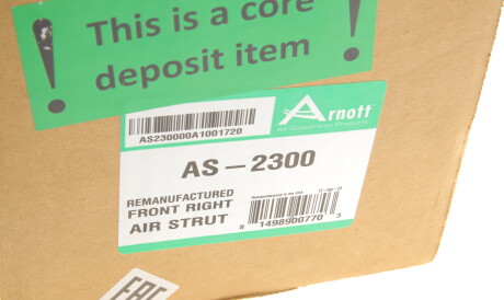 Фото 2 - Стойка амортизатору (амортизатор) ARNOTT AS2300