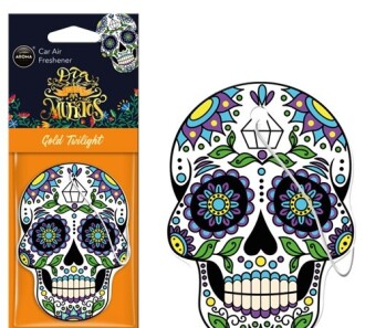 Ароматизатор Car Dia De Los Muertos Gold Twilight 831174 - Aroma 83117