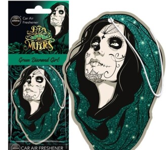 Ароматизатор Car Dia De Los Muertos Green Diamond Girl 832799 - Aroma 83279