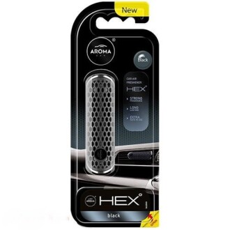 Ароматизатор на дефлектор Car HEX 10g - BLACK (11шт) - Aroma 83575
