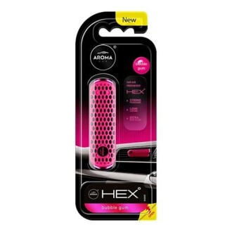 Ароматизатор на дефлектор Car HEX 10g - BUBBLE GUM (11шт) - Aroma 83582