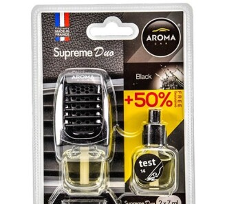 Ароматизатор Car Supreme DUO Slim BLACK 2x7мл - Aroma 92259