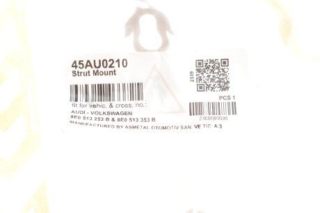 Фото 2 - Опора стойки амортизатора AS Metal 45AU0210