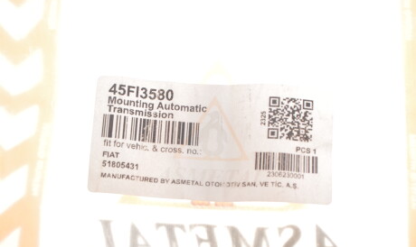 Фото 3 - Подушка двигуна AS Metal 45FI3580