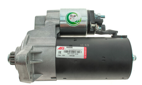 Стартер 12V 1.80kW - (0175911023B, 020911023, 020911023A) AS-PL S0006