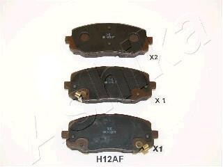 Комплект тормозных колодок, дисковый тормоз - ASHIKA 50-0H-H12