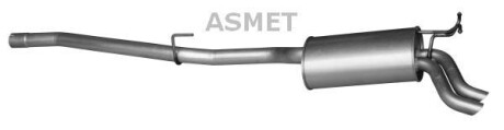 Задній. глушник,випускна сист. - ASMET 01075