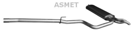 Задній. глушник,випускна сист. - ASMET 01077