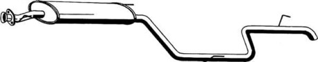 Глушник вихлопної системи задній MERCEDES V (638/2), VITO (W638) 2.3D 02.96-07.03 - ((A6384900915, 6384900915)) ASMET 02.035