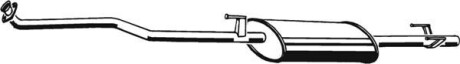 Глушник передній MERCEDES SPRINTER 2-T (B901, B902), SPRINTER 3-T (B903), SPRINTER 4-T (B904) 2.3D 01.95-05.06 - ((A9014900119, 9014900119, 9014900901, A9014900901)) ASMET 02.048