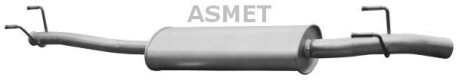 Задній. глушник,випускна сист. - ASMET 02052
