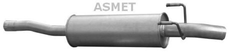 Задній. глушник,випускна сист. - ASMET 02054
