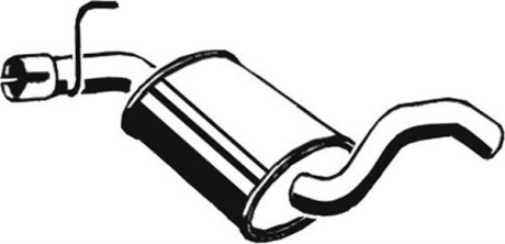 Глушник передній VW GOLF III, GOLF IV, VENTO 1.8/1.9D 11.91-06.02 - ASMET 03.036