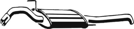 Глушник вихлопної системи задній VW PASSAT B3/B4 1.6-2.0 02.88-05.97 - ((3A0253609H, 3A0253609M)) ASMET 03.060