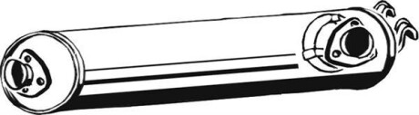 Глушник вихлопної системи задній VW LT 28-35 I, LT 40-55 I 2.4/2.4D 12.78-07.92 - ASMET 04.047