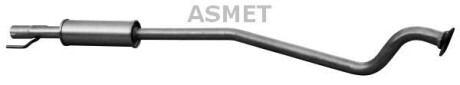 Глушник вихлопної системи середній OPEL ASTRA G 1.7D 02.98-01.05 - ASMET 05.141