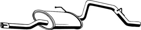 Глушник вихлопної системи задній OPEL AGILA A 1.2 09.00-12.07 - ASMET 05.150