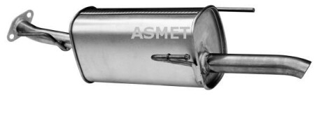 Глушник вихлопної системи задній OPEL ASTRA G 1.4-2.0D 02.98-07.04 - ASMET 05.162