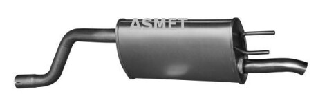 Задній. глушник,випускна сист. - ASMET 05189