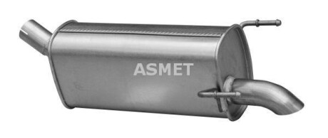Задній. глушник,випускна сист. - ASMET 05234