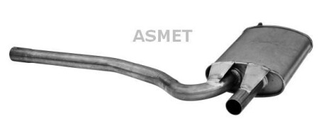 Центр. глушник,випускна сист. - ASMET 06017