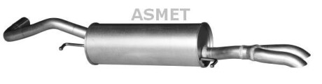 Задній. глушник,випускна сист. - ASMET 06019