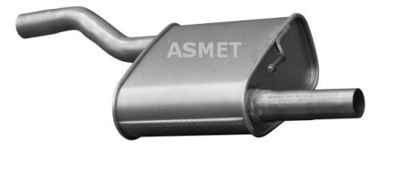 Задній. глушник,випускна сист. - ASMET 07135