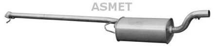 Передній глушник,випускна сист - ASMET 07192