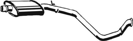 Глушник передній PEUGEOT 306 1.1-1.9D 04.93-04.02 - ASMET 08.021