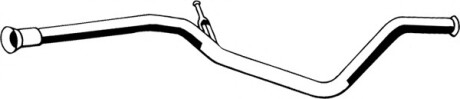 Вихлопна труба середн PEUGEOT 307 2.0D 08.00-03.07 - ASMET 08.055