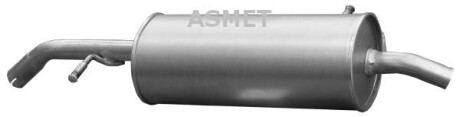 Задній. глушник,випускна сист. - ASMET 09048