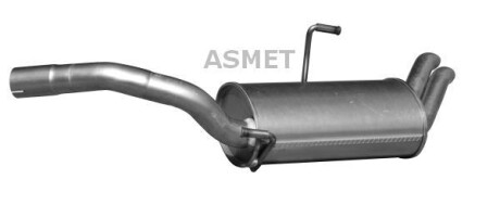 Задній. глушник,випускна сист. - ASMET 09101