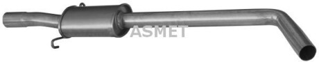 Глушник передній RENAULT MEGANE I, MEGANE I CLASSIC, MEGANE SCÉNIC, SCENIC I 1.9D/2.0 01.96-08.03 - ASMET 10.049