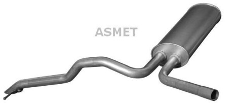 Задній. глушник,випускна сист. - ASMET 10122