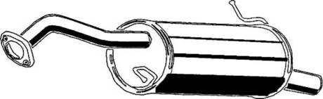 Глушник вихлопної системи задній MAZDA 323 F VI 1.6/1.9 09.98-05.04 - ASMET 11.021