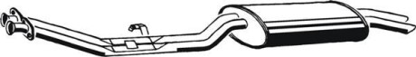 Глушник вихлопної системи задній BMW 3 (E30) 2.0/2.5/2.7 01.85-11.93 - ((18101705783, 18101712635, 18101712636, 18101719238, 18101719246)) ASMET 12.023