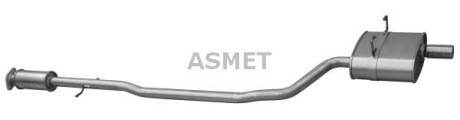 Задній. глушник,випускна сист. - ASMET 12025