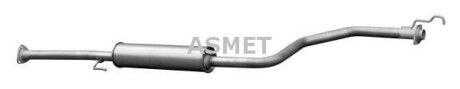 Глушник передній HONDA CIVIC VI 1.4/1.6 09.94-02.01 - ((18220ST3G60, 18220ST3E60, GEX33611)) ASMET 13.023