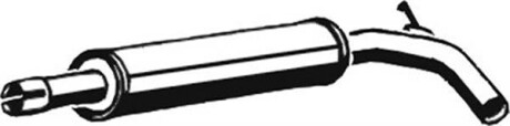 Глушник вихлопної системи задній SEAT CORDOBA, CORDOBA VARIO, IBIZA II VW POLO, POLO III CLASSIC 1.4-2.0 02.93-12.02 - ASMET 19.012
