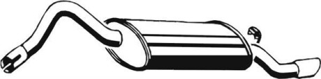 Глушник вихлопної системи задній SKODA FELICIA I, FELICIA II 1.6 08.95-06.01 - ASMET 21.012