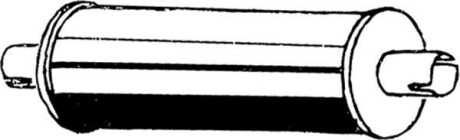 Глушник вихлопної системи задній DAEWOO LUBLIN II 2.4D 04.97- - ASMET 24.055