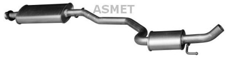 Передній глушник,випускна сист - ASMET 29004