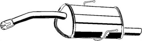 Глушник вихлопної системи задній ALFA ROMEO 156 1.6/1.8/2.0 02.97-05.06 - ASMET 29.005