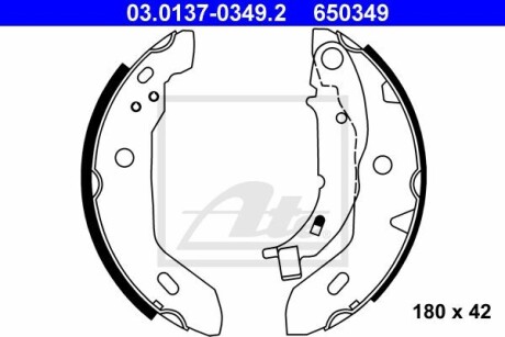 Фото 2 - Тормозные колодки ATE 03.0137-0349.2 (03013703492)