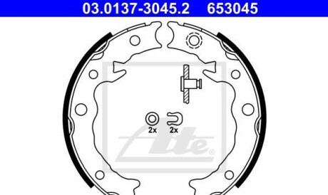 Гальмівні колодки, барабанні - (26694FJ001) ATE 03013730452